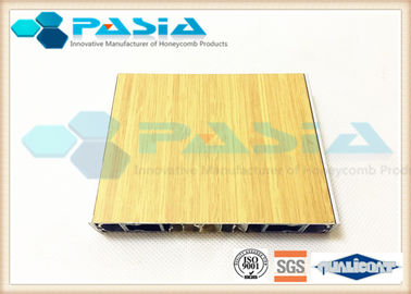 Chine Panneaux de mur en aluminium de nid d'abeilles avec la résistance acide de placage en bambou de modèle fournisseur