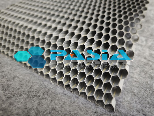 High Specific Surface Area Angled Aluminum Honeycomb Core For Air Purification fournisseur